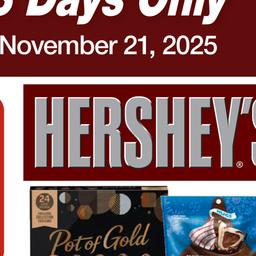 Customer Days Hershey Valid Wednesday, November 19 - Friday, November 21