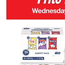 Customer Days Frito Valid Wednesday, October 22 - Friday, October 24