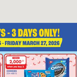 Customer Days Mondelez Valid Wednesday March 25 - Friday March 27