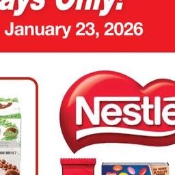 Customer Days Nestle Valid Wednesday, Jan 21 - Friday, Jan 23