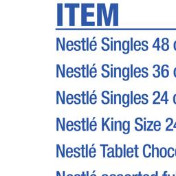 Customer Days Nestle Valid Wednesday, Mar 18 - Friday, Mar 20