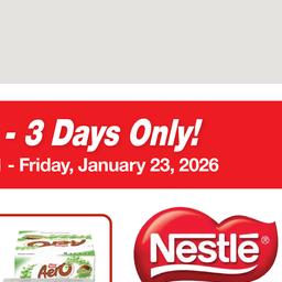 Customer Days Nestle Valid Wednesday, Jan 21 - Friday, Jan 23