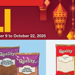 Diwali - Valid Thursday, October 9 - Wednesday, October 22