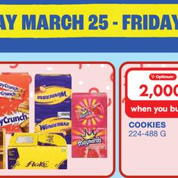 Customer Days Mondelez Valid Wednesday March 25 - Friday March 27
