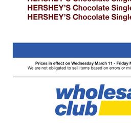 Customer Days Nestle Valid Wednesday, Mar 11 - Friday, Mar 13