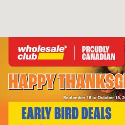 Thanksgiving Valid Thursday, September 18 - Wednesday, October 15 