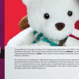 Toy Book - Valid Thursday, October 22 - Wednesday, December 30