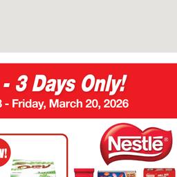 Customer Days Nestle Valid Wednesday, Mar 18 - Friday, Mar 20